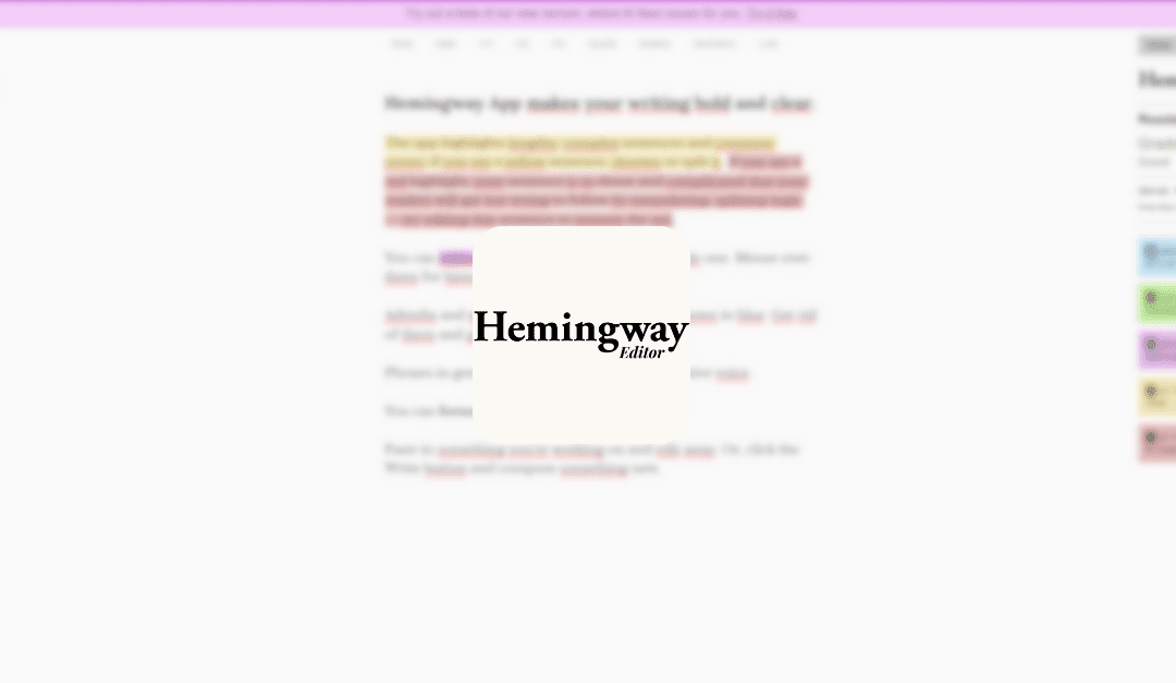 Hemingway Editor: Écrivez avec Clarté et Précision