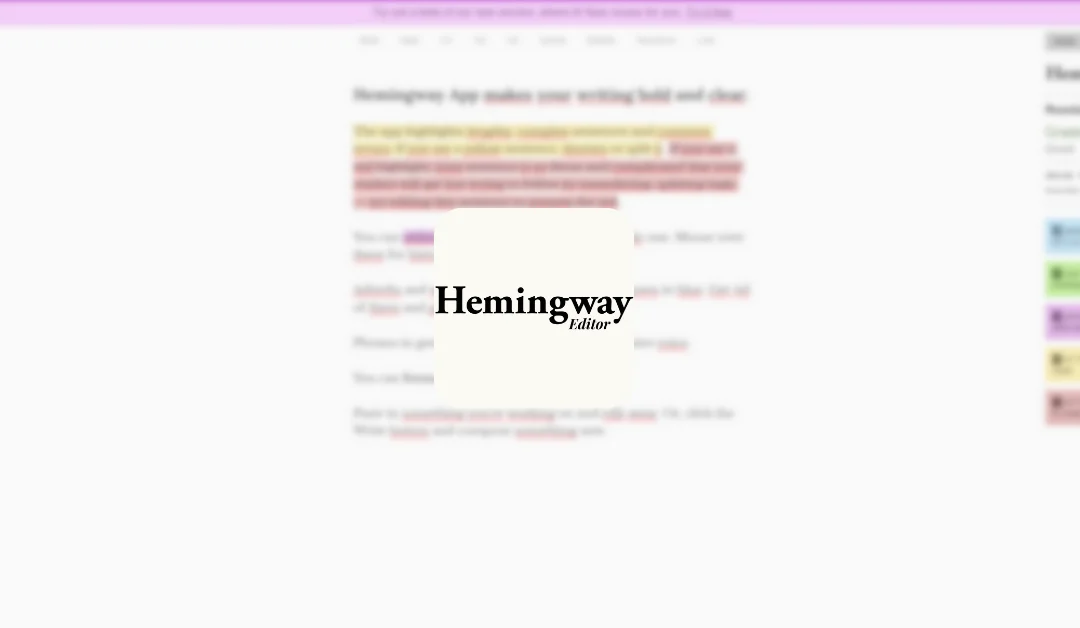Optimise ton écriture avec Hemingway Editor