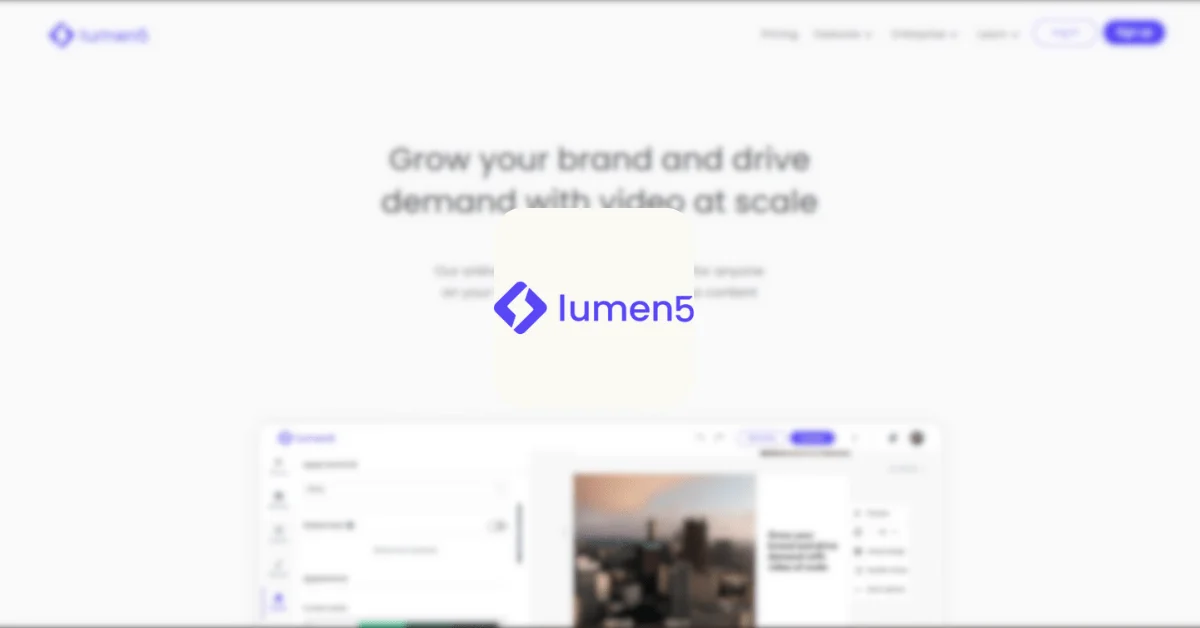 Lumen5 - Créez des Vidéos Engageantes pour Votre Marque